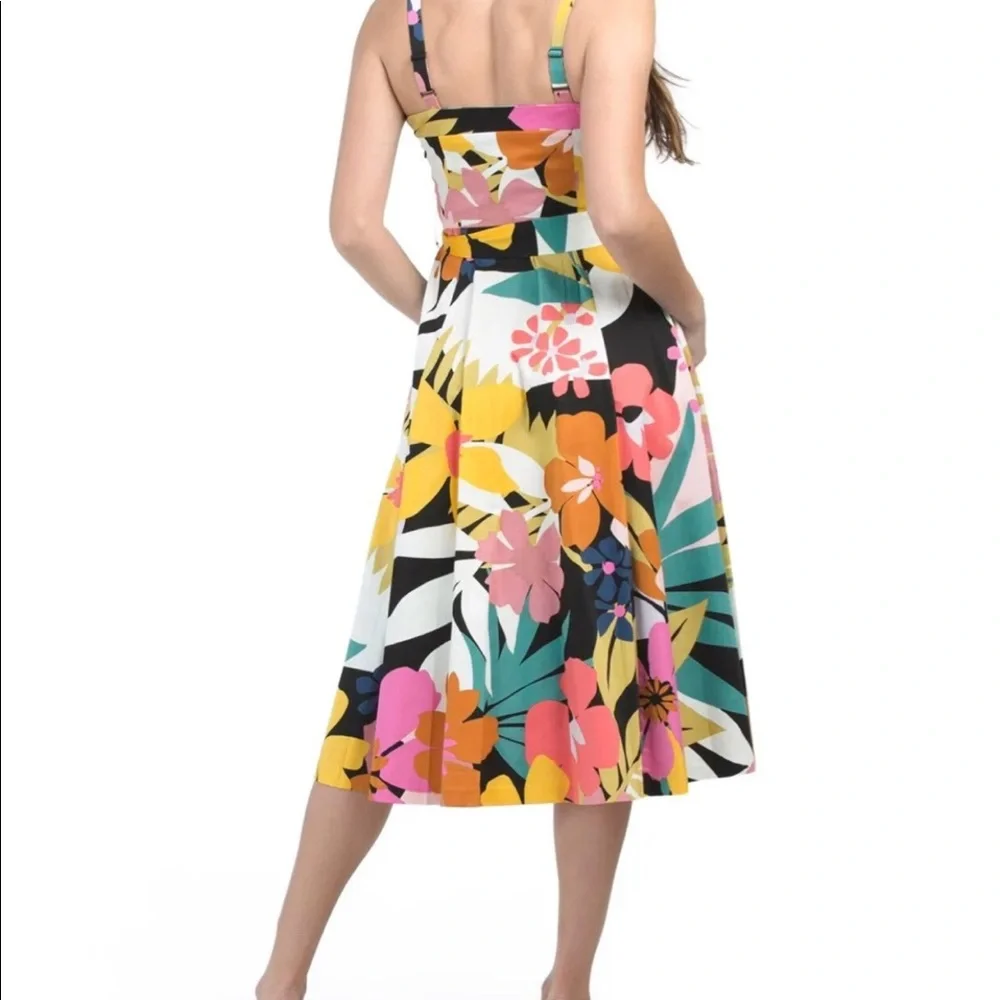 ❌SOLD❌ RACHEL RACHEL ROY Tropical Floral Belted Sundress - Picture 3 of 3
